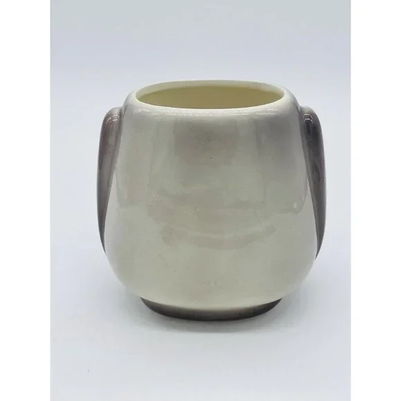 Vintage Royal Copley Art Pottery Planter Vase HARMONY burgundy Leaf planter vase - Picture 3 of 6